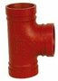 XGQT12L T - Stück, (Typ 130 o.Ä.) , RAL3000 rot, DN32, (42,4mm)