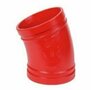 Nut - Bogen Typ 110, 22,5° RAL3000 rot, DN 32, (42,4mm)