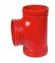 T - Stück, Typ 130, RAL3000 rot, DN32, (42,4mm)