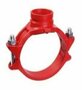 Anbohrschelle RAL3000 rot, 3G DN125X80, (139,7x88,9mm)